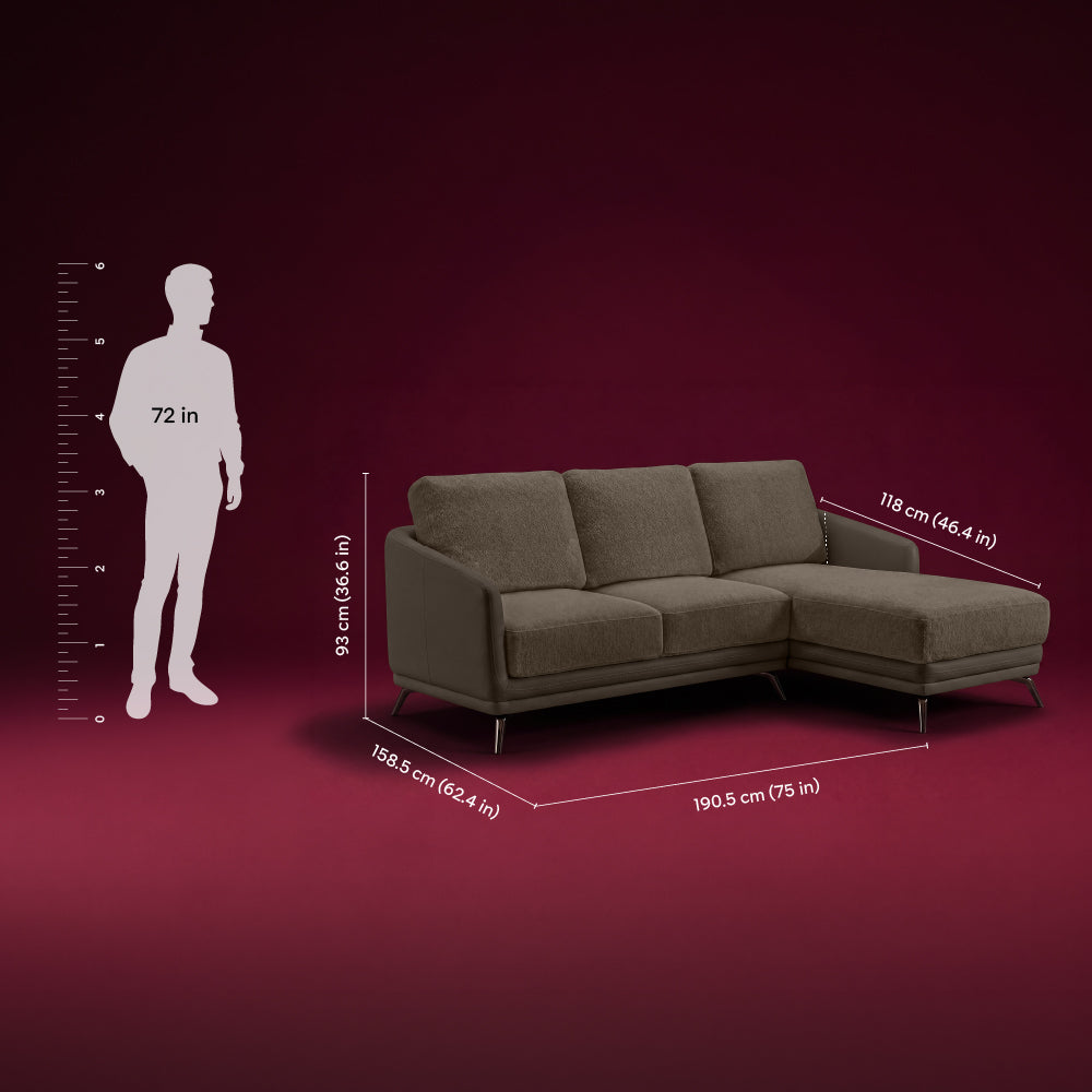 cove-simply-taupe-leatherette-feather-brown-fabric-2-seater-sofa-lounger