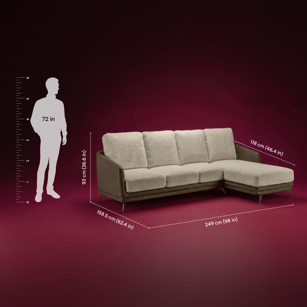 cove-simply-taupe-leatherette-oatmeal-off-white-fabric-3-seater-sofa-lounger