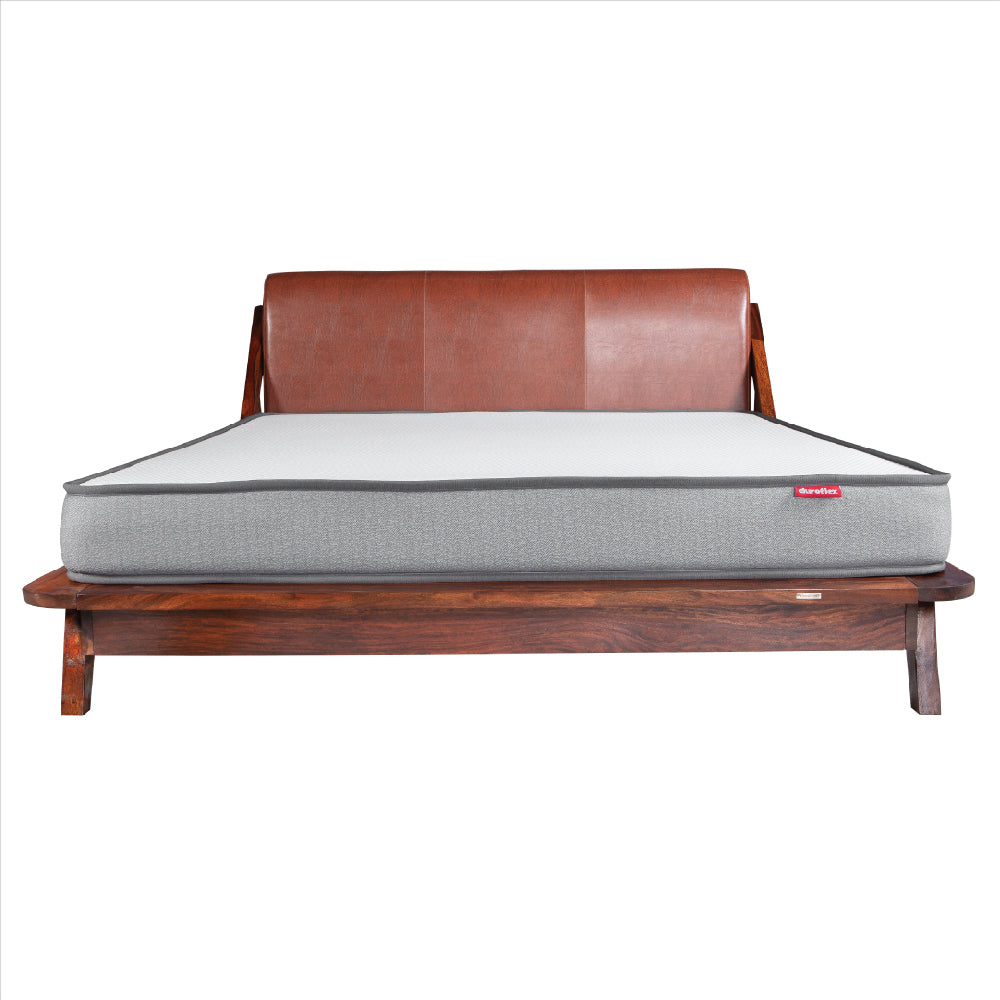 plush sheesham wood bed | Solid wood | Traditional design | Duroflex Furniture