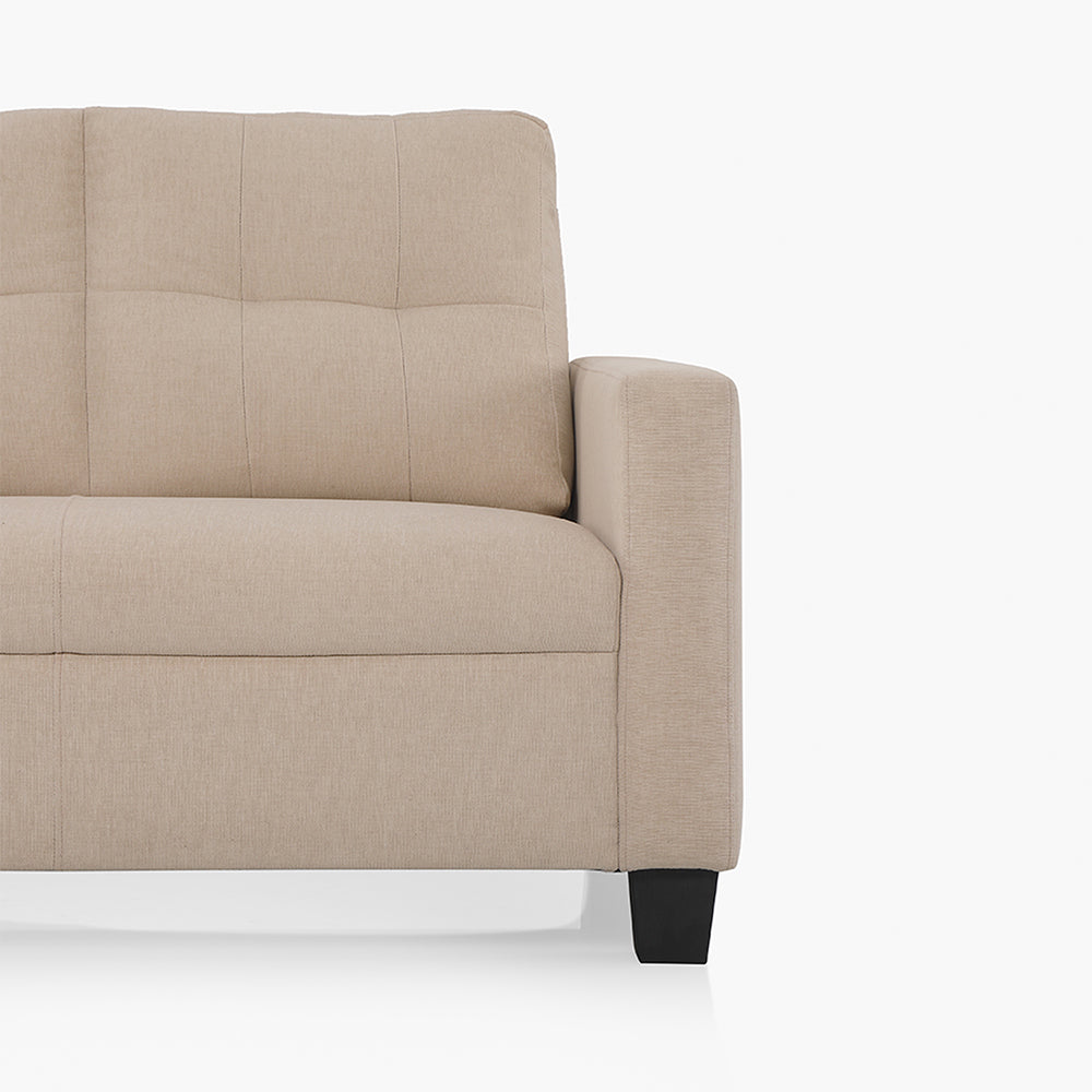 Ease Fabric Sofa | 2 seater | Beige |  Duroflex Furniture