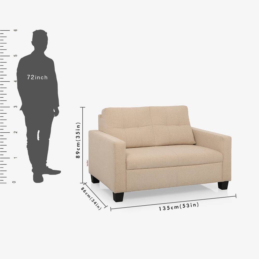 Ease Beige Fabric Sofa