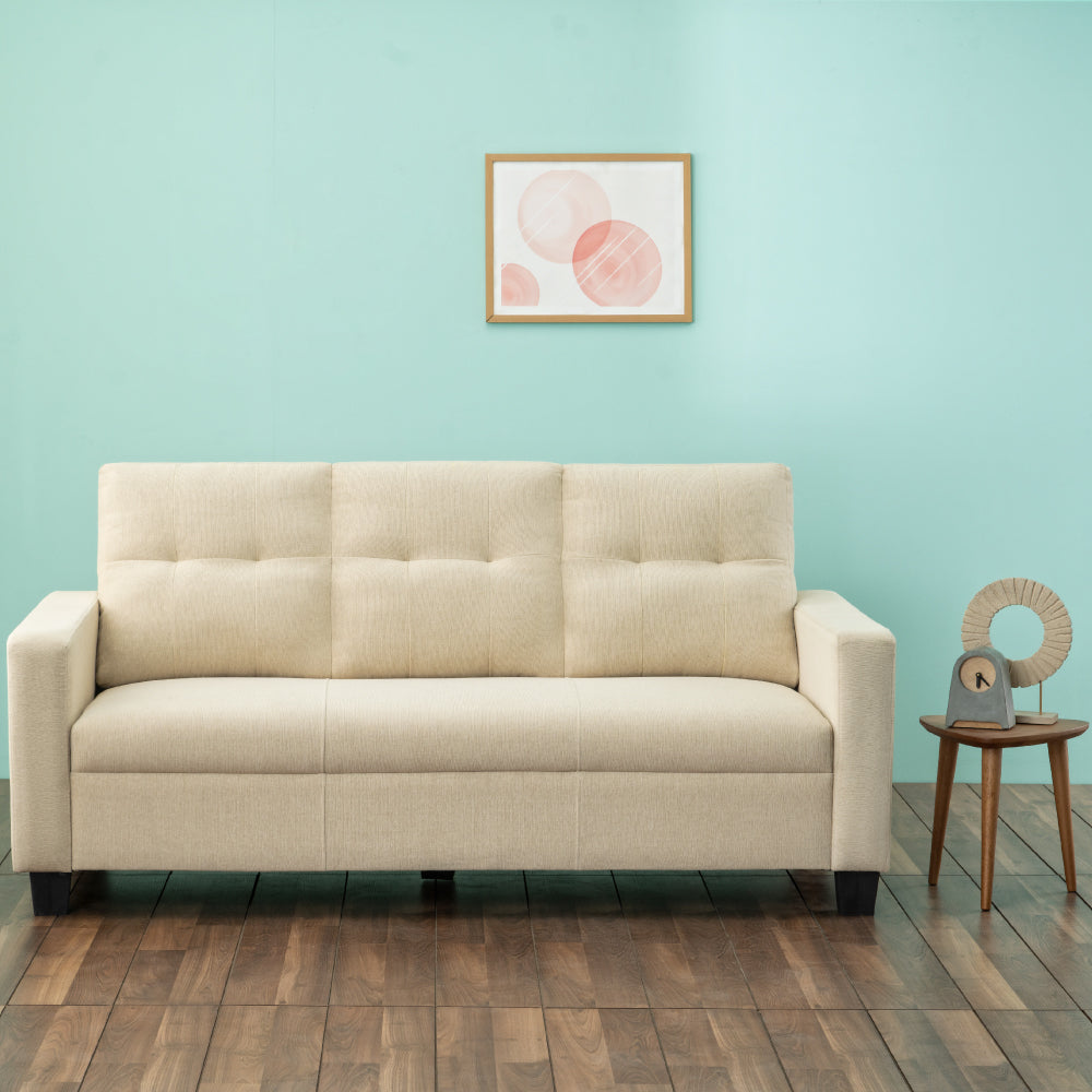 Ease Beige Fabric Sofa