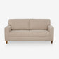 Utopia Beige Fabric 3 Seater Sofa