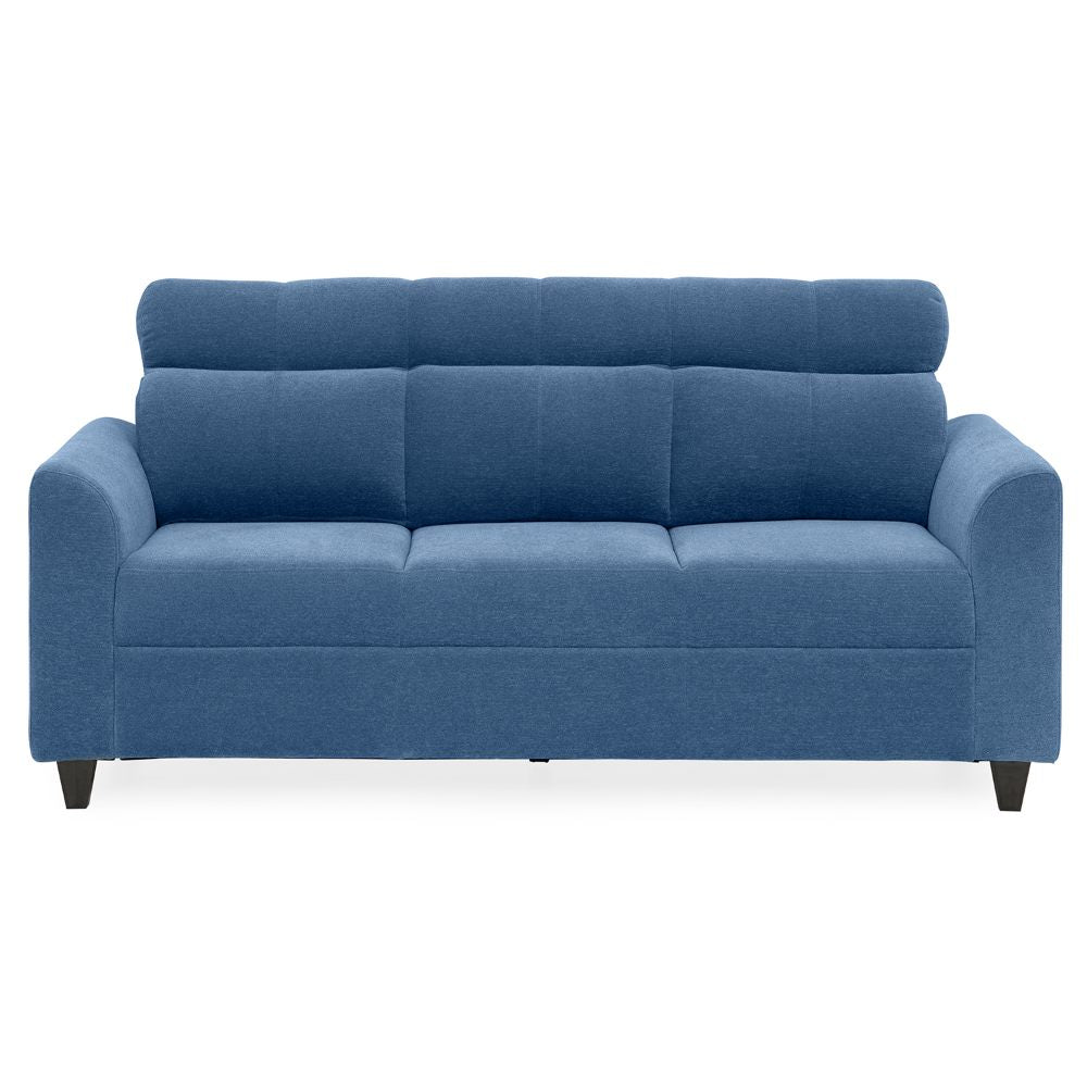 Zivo Plus Twilight Blue Fabric Sofa Set 3 Seater Sofa