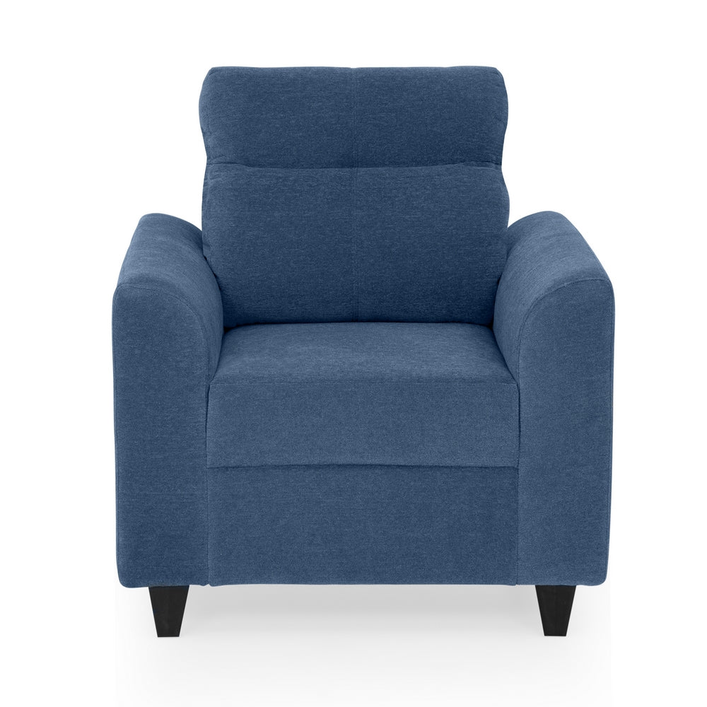 Zivo Plus Twilight Blue Fabric 1 Seater Sofa