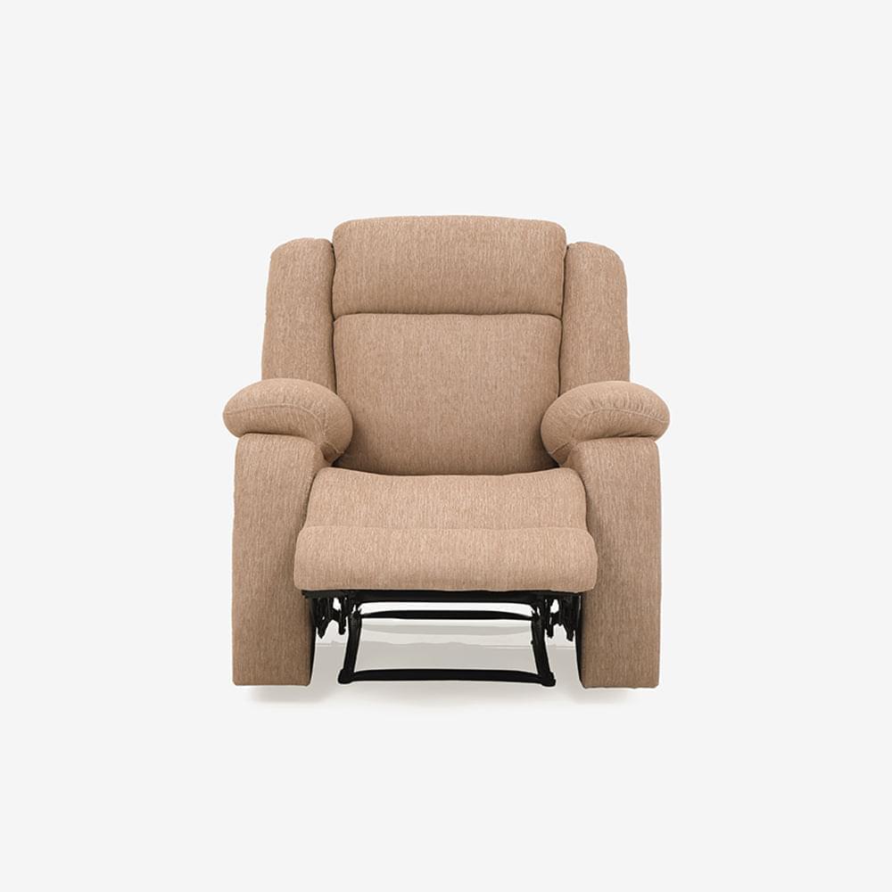 Avalon Brown Fabric Recliner