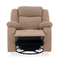 Avalon - Rocking & Revolving Single Seater Fabric Recliner in Plaster Brown Colour