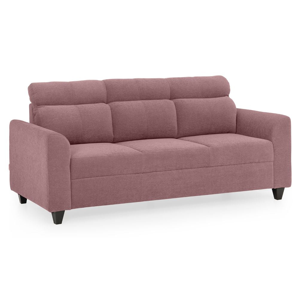 Buy Zivo Plus Dusky Pink Fabric Sofa Set 3 Seater Sofa Online and Get Upto 25 Off On Price November 20 2024 Duroflex