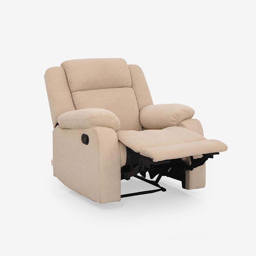 Avalon  Fabric Recliner |  1 seater | Beige |  Duroflex Furniture