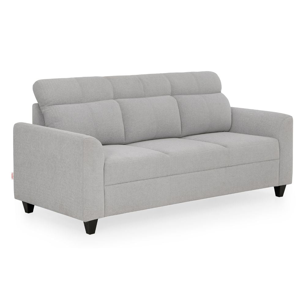 Zivo Plus Fabric Sofa | 3 seater | Cloudy Gray |  Duroflex Furniture