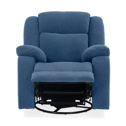 Avalon - Rocking & Rotating Fabric Recliner |  1 seater | Twilight Blue |  Duroflex Furniture
