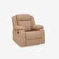 Avalon Brown Fabric Recliner