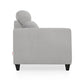 Zivo Plus Cloudy Gray Fabric Sofa Set 3 Seater Sofa