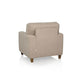 Utopia Fabric Sofa | 1 seater | Beige |  Duroflex Furniture