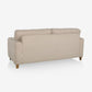 Utopia Beige Fabric 3 Seater Sofa