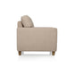 Utopia Beige Fabric 1 seater sofa