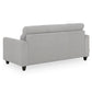 Zivo Plus Cloudy Gray Fabric Sofa Set 3 Seater Sofa with Lounger