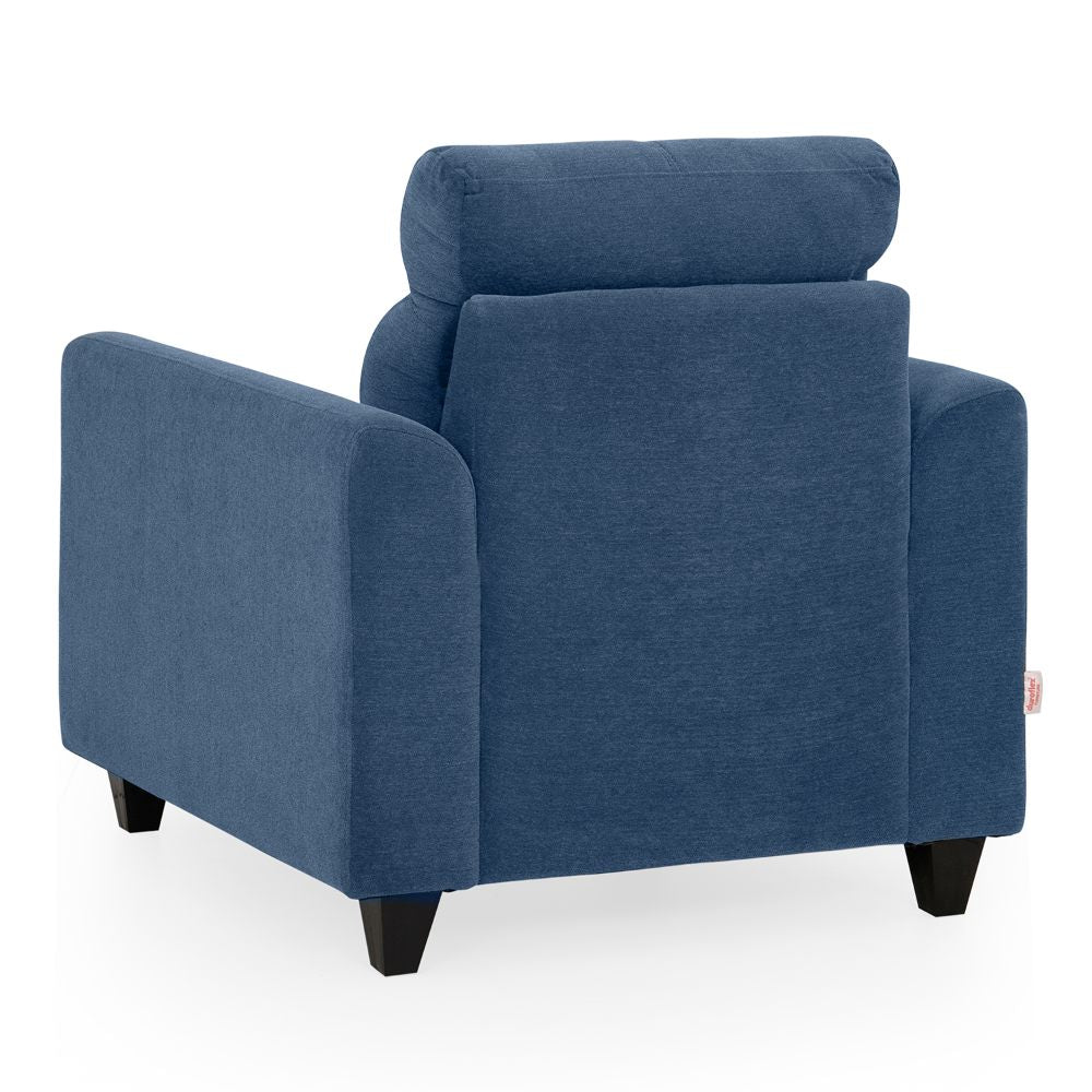 Zivo Plus Twilight Blue Fabric 1 Seater Sofa