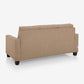 Ease Brown Fabric 3 Seater Sofa