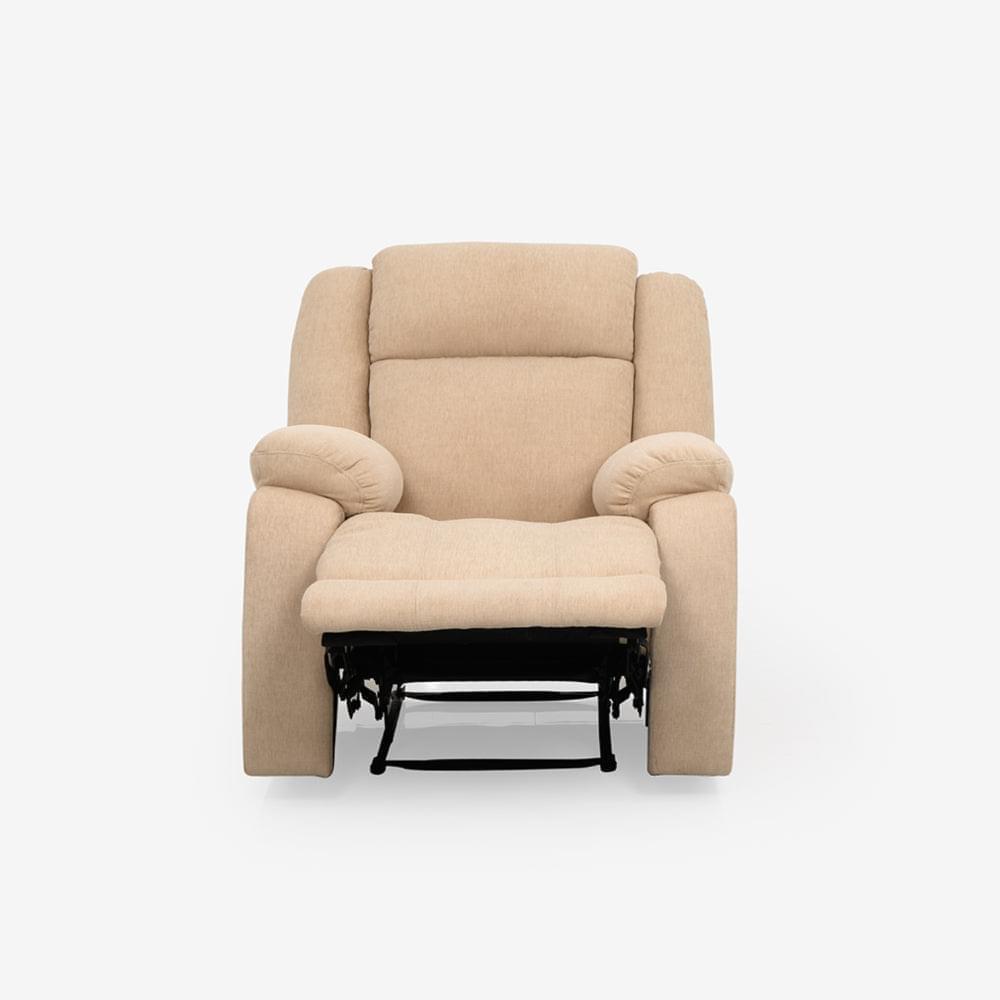 Avalon Beige Fabric Recliner