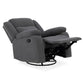 Avalon - Rocking & Revolving Single Seater Fabric Recliner in Graphite Grey Colour