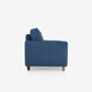 Utopia Blue Fabric 1 seater sofa