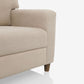 Utopia Beige Fabric 3 Seater Sofa