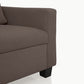 Ease Saddle Brown Fabric 1 seater sofa