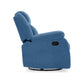 Avalon - Rocking & Rotating Single Seater Fabric Recliner in Twilight Blue Colour