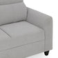 Zivo Plus Cloudy Gray Fabric Sofa Set 3 Seater Sofa