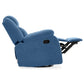 Avalon - Rocking & Rotating Single Seater Fabric Recliner in Twilight Blue Colour