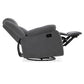 Avalon - Rocking & Revolving Single Seater Fabric Recliner in Graphite Grey Colour