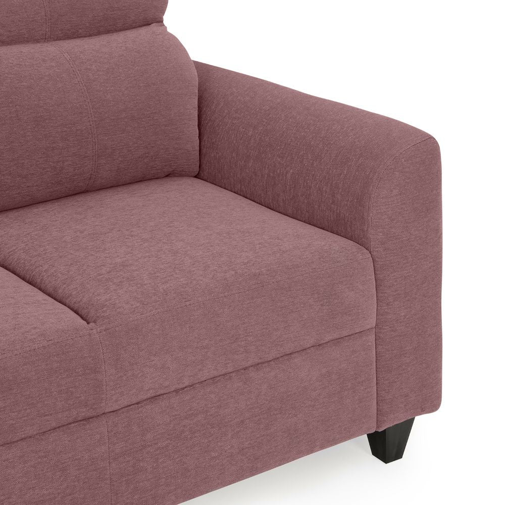 Zivo Plus Dusky Pink Fabric Sofa Set 3 Seater Sofa