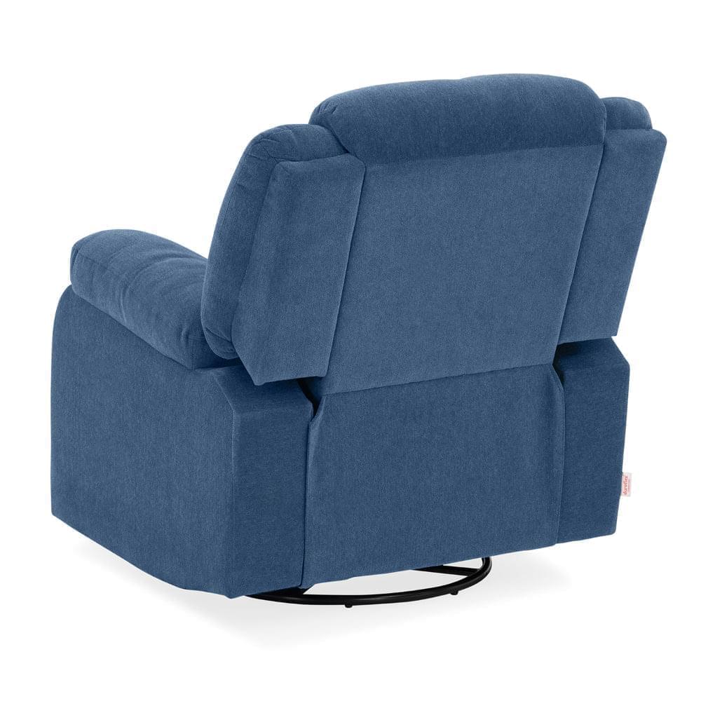 Avalon - Rocking & Rotating Fabric Recliner |  1 seater | Twilight Blue |  Duroflex Furniture