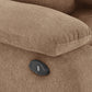 Avalon Motorized Electric Powered Brown Fabric Recliner