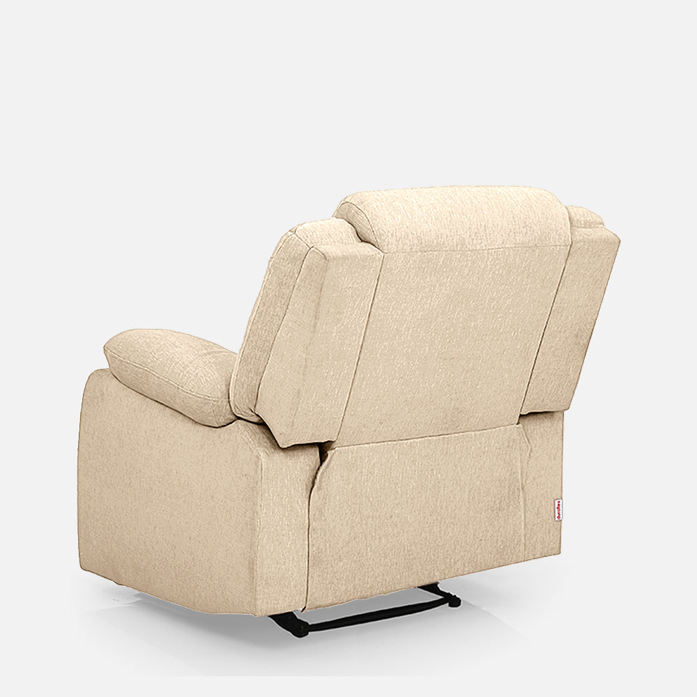 Avalon Beige Fabric Recliner