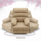 Avalon Posture pro Rocking & Rotating Single Seater Premium Leatherette Recliner, Beige, Motorized