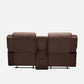 Avalon Twin Dark Brown Fabric Recliner 2 Seater