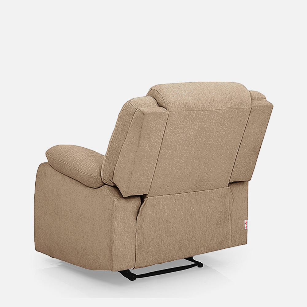 Avalon Brown Fabric Recliner