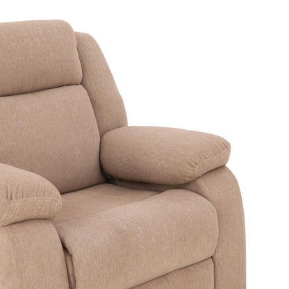 Avalon - Rocking & Rotating Fabric Recliner |  1 seater | Plaster Brown |  Duroflex Furniture
