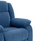 Avalon - Rocking & Rotating Single Seater Fabric Recliner in Twilight Blue Colour