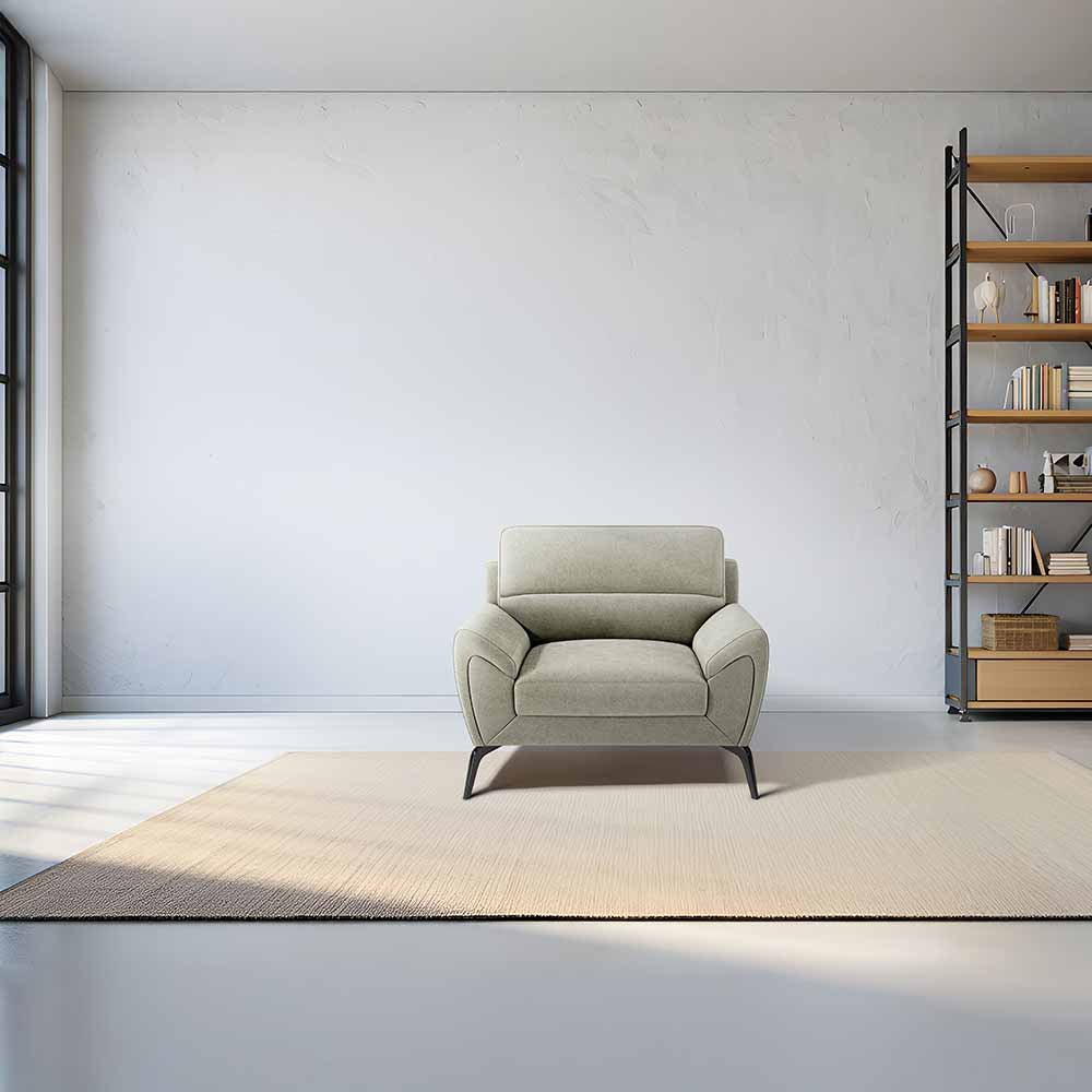 Octave 1 Seater Seater-Water & Stain Repellent Fabric - Pistachio shell