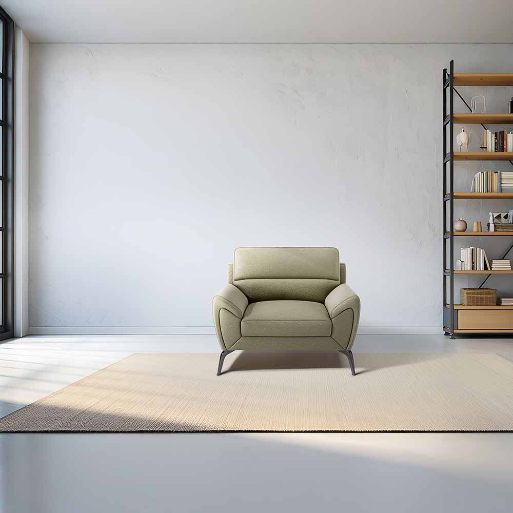 Octave 1 Seater Seater-Suede fabric - Almond milk