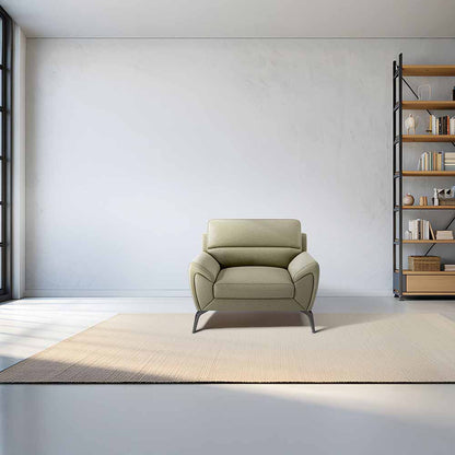 Octave 1 Seater Seater-Suede fabric - Almond milk