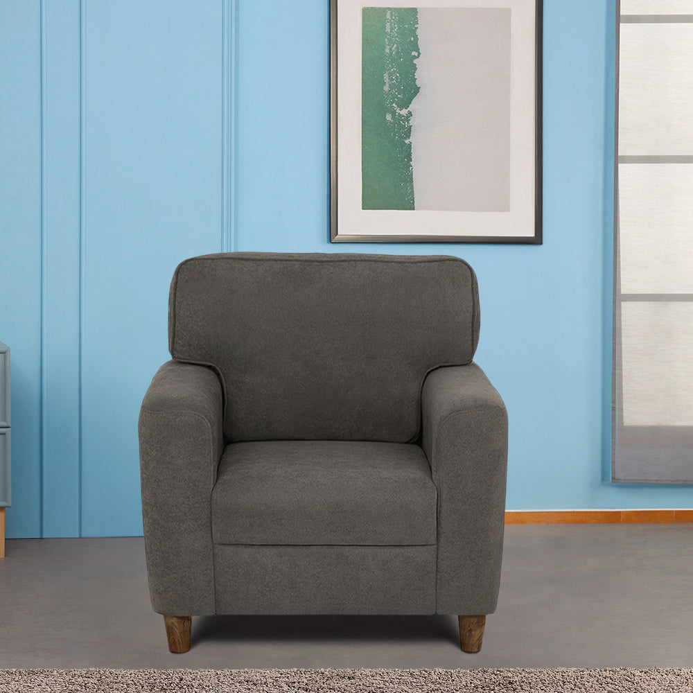 Utopia Grey Fabric 1 seater sofa