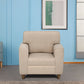 Utopia Beige Fabric 1 seater sofa