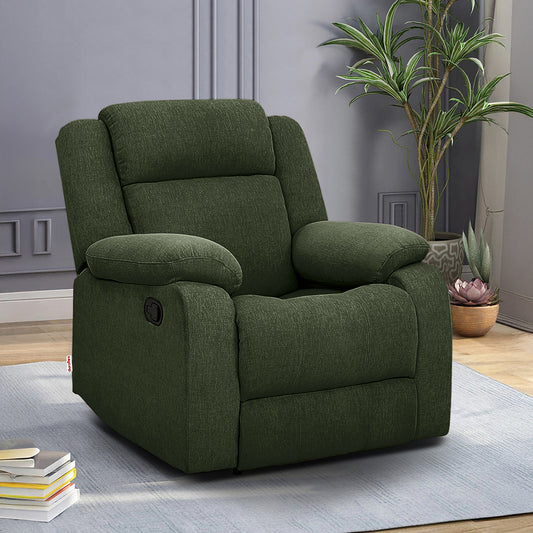 Avalon Sap Green Fabric Recliner