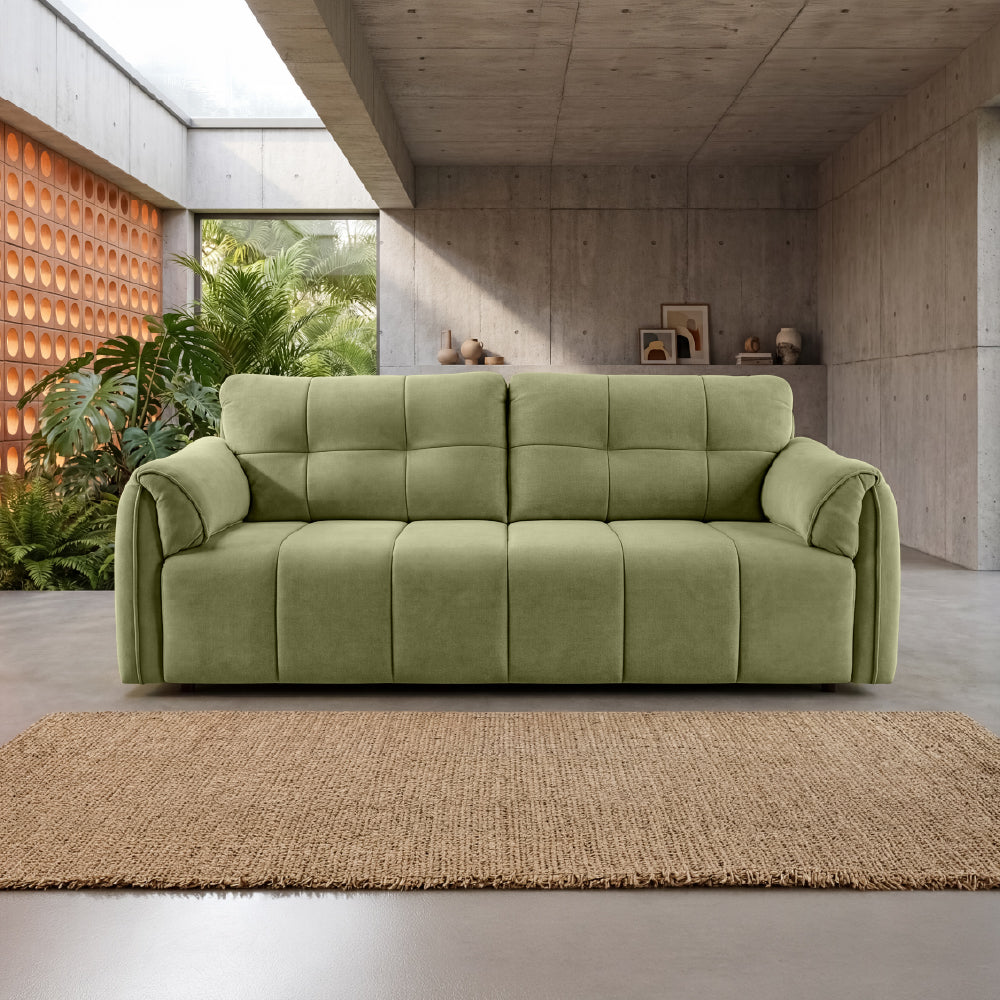 cocoon-olive-green-fabric-3-seater-sofa