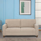 Utopia Beige Fabric 3 Seater Sofa