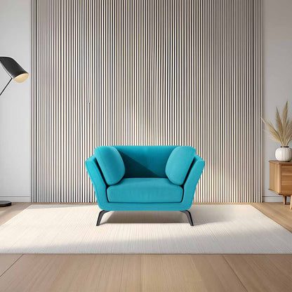 Symphony 1 Seater Suede fabric - Celestial Blue